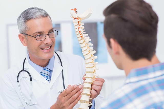 Doctor interacting with a patient